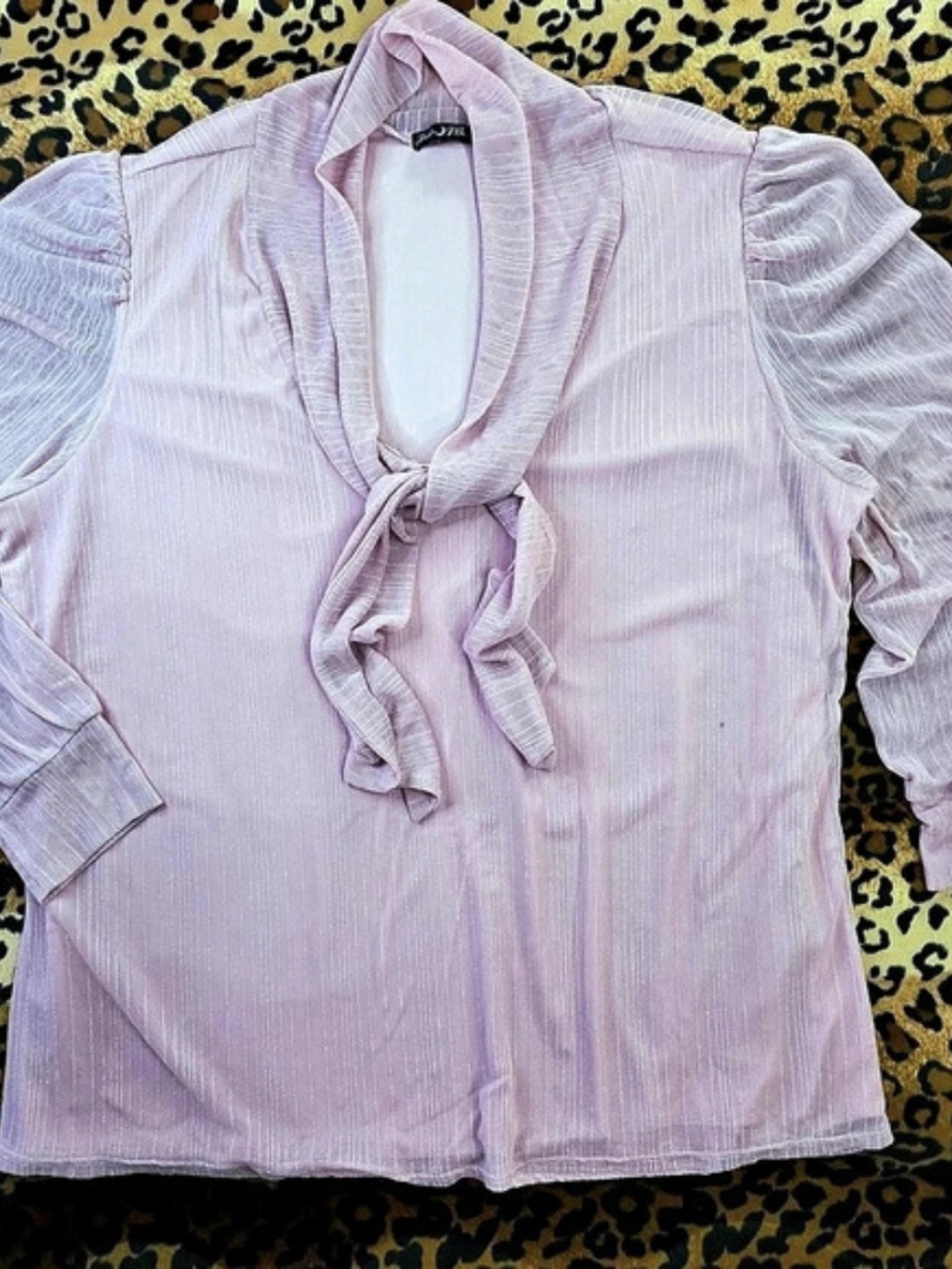 Jade & Me Pink Tie-Front Blouse Size 3X Like New